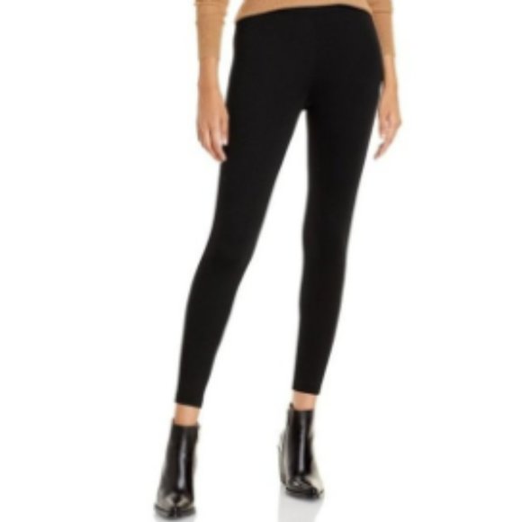 Vince Mid Rise Office Celeb Style Skinny Ankle Length Black Staple Leggings-XS - Picture 1 of 8